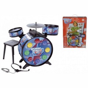 Электронная барабанная установка My Music World 55 см с микрофоном и наушниками Simba фото 2