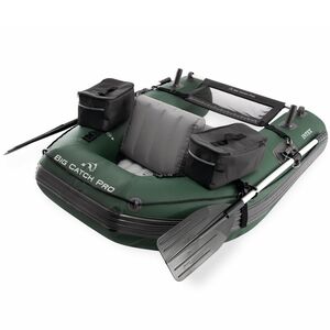 Надувная лодка для рыбалки Big Catch Pro 165*119*38 см + насос и весла