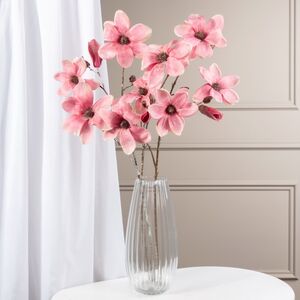 Искусственная ветка Магнолия Азура 91 см розовая