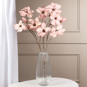 Искусственная ветка Магнолия Азура 91 см пудрово-розовая