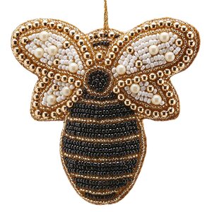 Елочная игрушка Пчела Линнея - Медовые Грезы 10 см, подвеска EDG фото 1