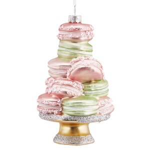 Стеклянная елочная игрушка Macaroon - Dolci Stranieri 14 см, подвеска EDG фото 1