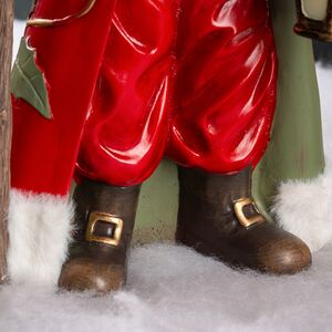 Фигура Дед Мороз - The Christmas Guest с фонариком 35 см EDG фото 6