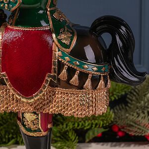 Декоративный подсвечник Щелкунчик - Prince Theodore Christmas 33 см зеленый EDG фото 6