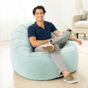 Надувное кресло Beanless Bag Chair 112*104*74 см шалфейное INTEX фото 1