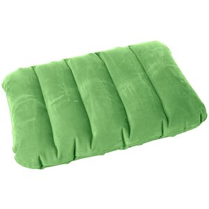 Надувная подушка 43*28*9 см зеленая, флокированная