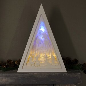 Рождественский светильник Вифлеемская ночь 31 см, 8 LED ламп, на батарейках