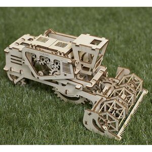Механический конструктор 3D-пазл Комбайн, 27*16 см, 154 эл Ugears фото 7