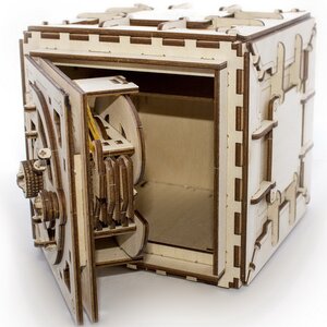 Механический конструктор 3D-пазл Сейф, 20*18 см, 179 эл Ugears фото 4