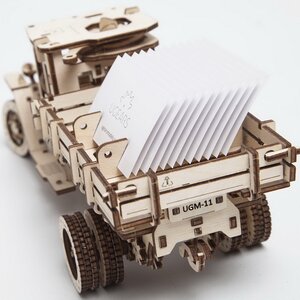 Механический конструктор 3D-пазл Грузовик UGM-11, 34*14 см, 420 эл Ugears фото 9