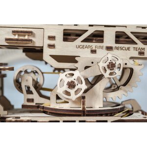 Механический конструктор 3D-пазл Прицеп, цистерна и лестница к грузовику UGM-11 36*18 см 322 эл Ugears фото 10