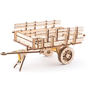 Механический конструктор 3D-пазл Прицеп, цистерна и лестница к грузовику UGM-11 36*18 см 322 эл Ugears фото 3
