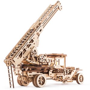 Механический конструктор 3D-пазл Прицеп, цистерна и лестница к грузовику UGM-11 36*18 см 322 эл Ugears фото 6