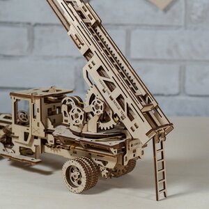 Механический конструктор 3D-пазл Пожарная лестница 34*20 см, 537 эл Ugears фото 14