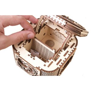Механический конструктор 3D-пазл Шкатулка с секретом 14*9 см, 119 эл Ugears фото 3