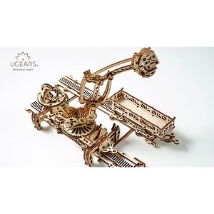 Механический конструктор 3D-пазл Манипулятор на рельсах 45*50 см, 354 эл Ugears (Юджирс) фото 4