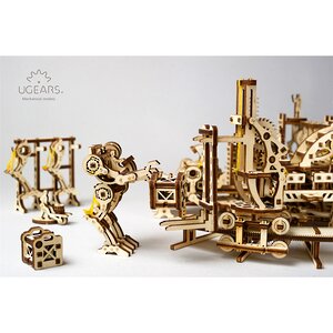 Механический конструктор 3D-пазл Фабрика роботов 44*29 см, 598 эл Ugears фото 8