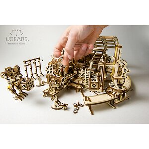 Механический конструктор 3D-пазл Фабрика роботов 44*29 см, 598 эл Ugears фото 6