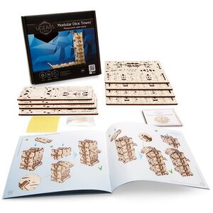 Механический конструктор 3D-пазл Модульный Дайс-Тауэр 33*27 см, 172 эл Ugears (Юджирс) фото 7