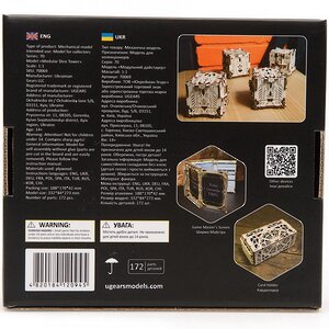 Механический конструктор 3D-пазл Модульный Дайс-Тауэр 33*27 см, 172 эл Ugears (Юджирс) фото 9