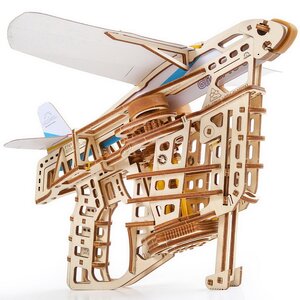 Механический конструктор 3D-пазл Пускатель самолетиков 34*29 см, 200 эл Ugears фото 4
