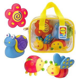 Игрушки для ванной Сад 4 шт в сумочке
