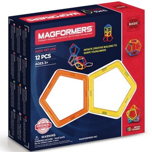 Магнитный конструктор Magformers Basic Set 12 деталей Magformers (Магформерс) фото 1