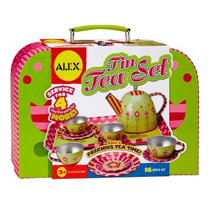 Чайный сервиз Весна в чемодане 16 предметов металл Alex фото 3
