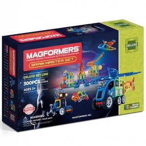 Большой магнитный конструктор Magformers Brain Master Set 300 деталей Magformers фото 1