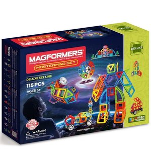 Большой магнитный конструктор Magformers Mastermind Set 115 деталей