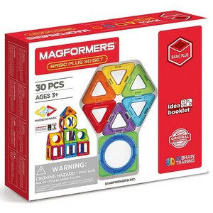 Магнитный конструктор Magformers Basic Plus 30 деталей Magformers фото 1