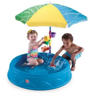 Песочница - бассейн с зонтиком Малыш 20*95 см