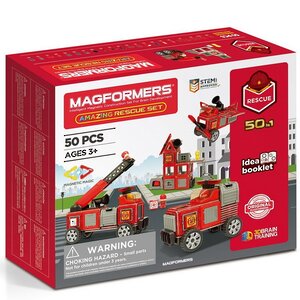 Магнитный конструктор Magformers Amazing Rescue Set 50 деталей Magformers (Магформерс) фото 1