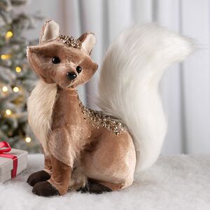 Декоративная фигура Лисичка Айрика - Diamond Forest 27 см, розовое золото