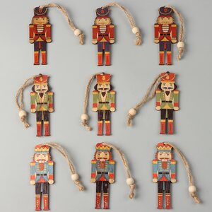 Набор елочных игрушек Щелкунчики из Сказки 9 см, 9 шт, подвеска Breitner фото 3
