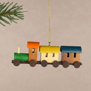 Деревянная елочная игрушка Поезд до Линденхорста 10 см, подвеска Breitner фото 2