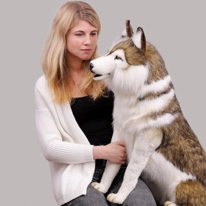 Большая мягкая игрушка Собака сибирский хаски 78 см