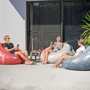 Надувное кресло Inflate Chair 112*66 см синее Bestway фото 3