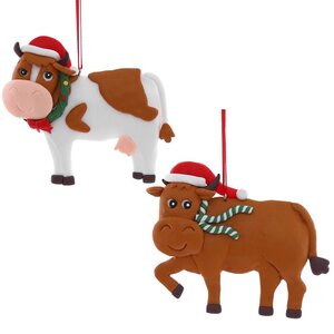 Елочная игрушка Корова Летиция 12 см, подвеска Снегурочка фото 2