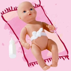 Кукла-младенец Аквини девочка 33 см с аксессуарами