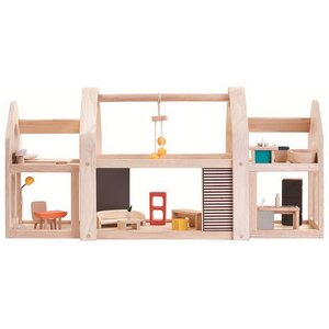 Деревянный кукольный домик с мебелью Plan Toys фото 4