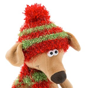 Мягкая игрушка Собака Чуча в красной шапке 30 см Orange Toys фото 3