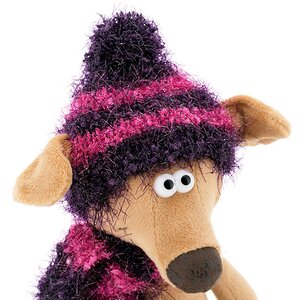 Мягкая игрушка Собака Чуча в фиолетовой шапке 30 см Orange Toys фото 3