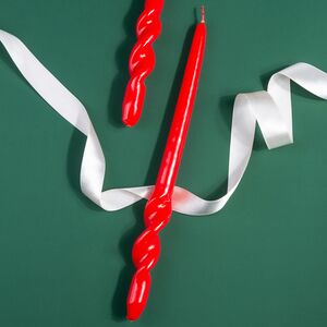 Длинная свеча Флекс 33*3 см красная