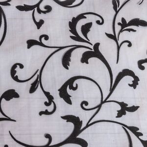 Ткань для декорирования 30*500 см черная, органза с флоком Koopman фото 2