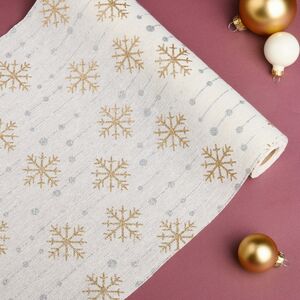 Ткань для декора Снежинки Bijoux Frosty 28*270 см