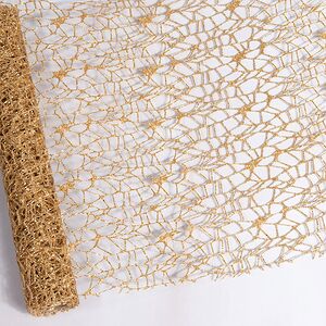 Ткань для декора Ажурная Сетка Hayfield 28*150 см золотая Koopman (Купман) фото 2