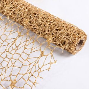 Ткань для декора Ажурная Сетка Hayfield 28*150 см золотая Koopman (Купман) фото 3