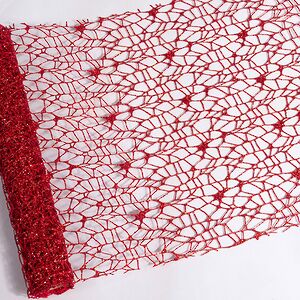 Ткань для декора Ажурная Сетка Hayfield 28*150 см красная Koopman (Купман) фото 3