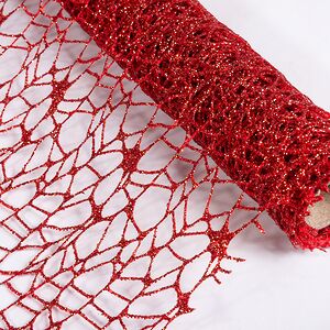Ткань для декора Ажурная Сетка Hayfield 28*150 см красная Koopman (Купман) фото 4